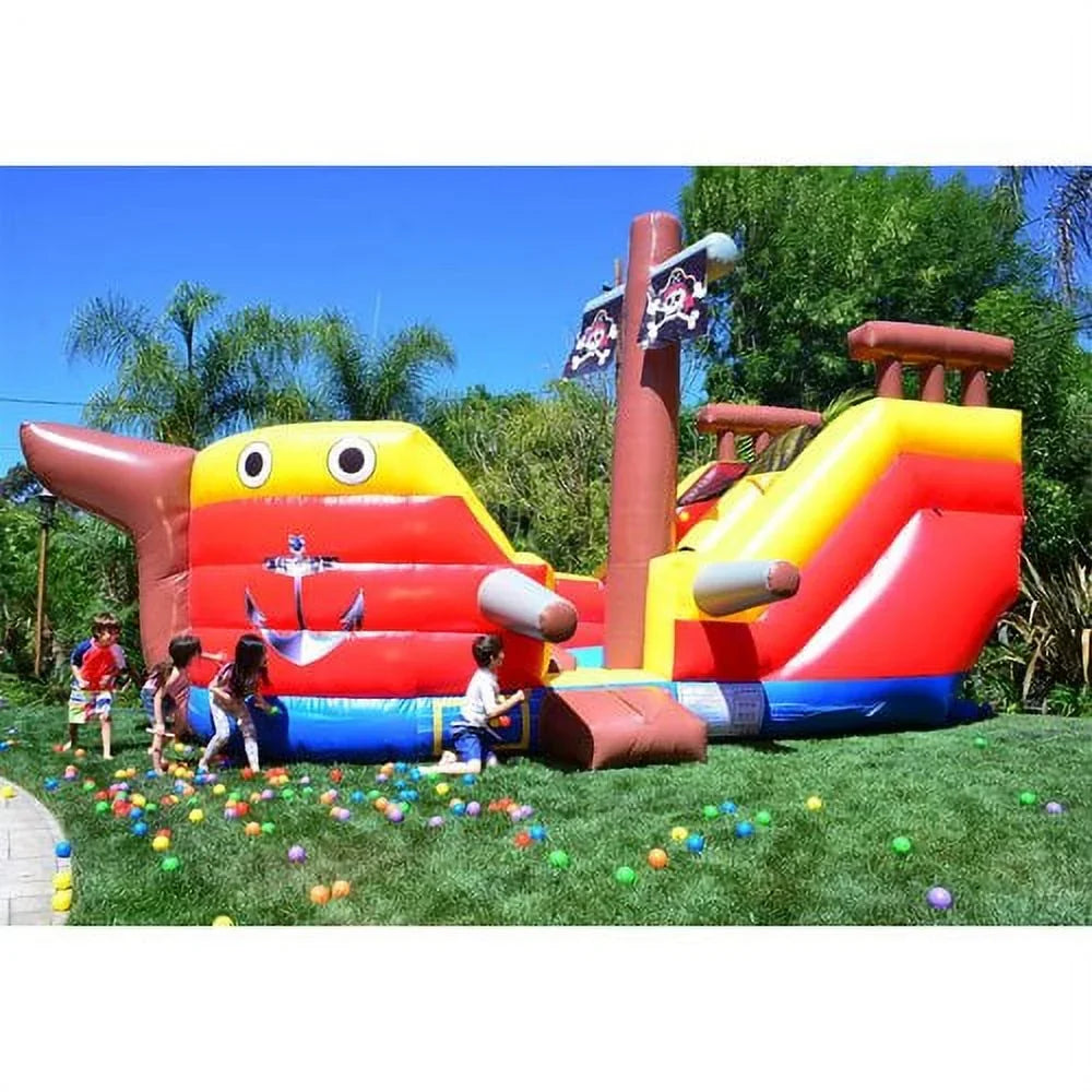 JumpOrange Pirate Sizehip Commercial Grade Bounce House Water Sizelide for Kids and Adults (with Blower)