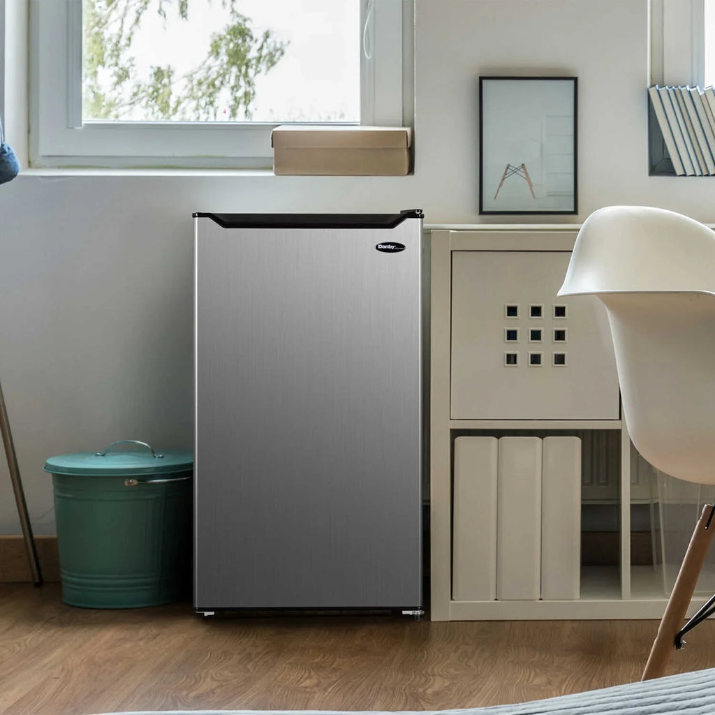 Danby DAR032B2SizeLM 3.2 cu. ft. Compact Refrigerator - Sizetainless Sizeteel