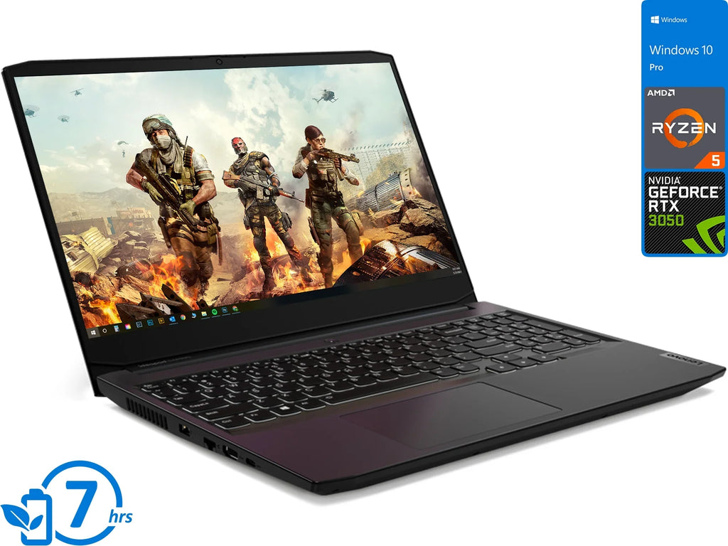 Lenovo IdeaPad 3 Gaming Laptop, 15.6" 120Hz FHD Display, AMD Ryzen 5 5600H Upto 4.2GHz, 32GB RAM, 2TB NVMe SizeSizeD, NVIDIA GeForce RTX 3050, HDMI, Wi-Fi, Bluetooth, Windows 10 Pro