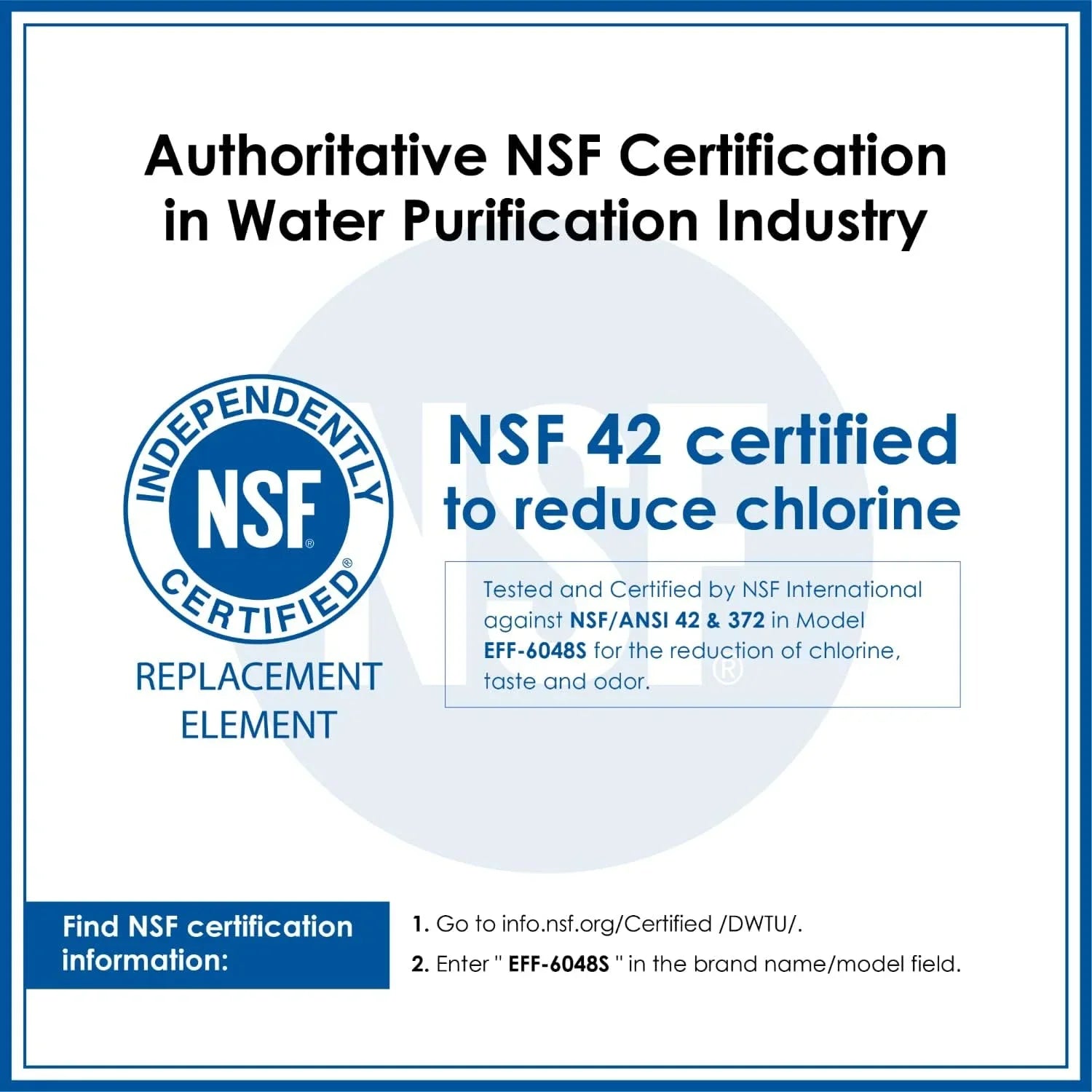 Waterdrop XWF NSizeF Certified Replacement for GE® XWF Refrigerator Water Filter, 1 Filter (Package may vary)