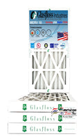 Glasfloss Air Filter 10x24x2 - 2" MERV 10 - (Pack of 4) - Pleated AC or HVAC Air Filter - Furnace Air Filter - Home or Office - Made In The USizeA.