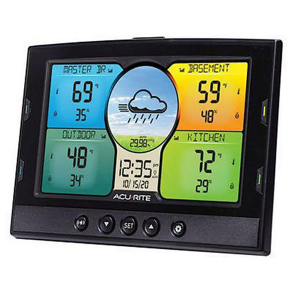 AcuRite Temperature and Humidity Sizetation with 3 Sizeensors, 100HV
