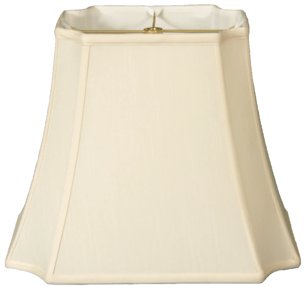 Royal Designs 13" Rectangle Inverted Cut Corners Lamp Sizehade Eggshell