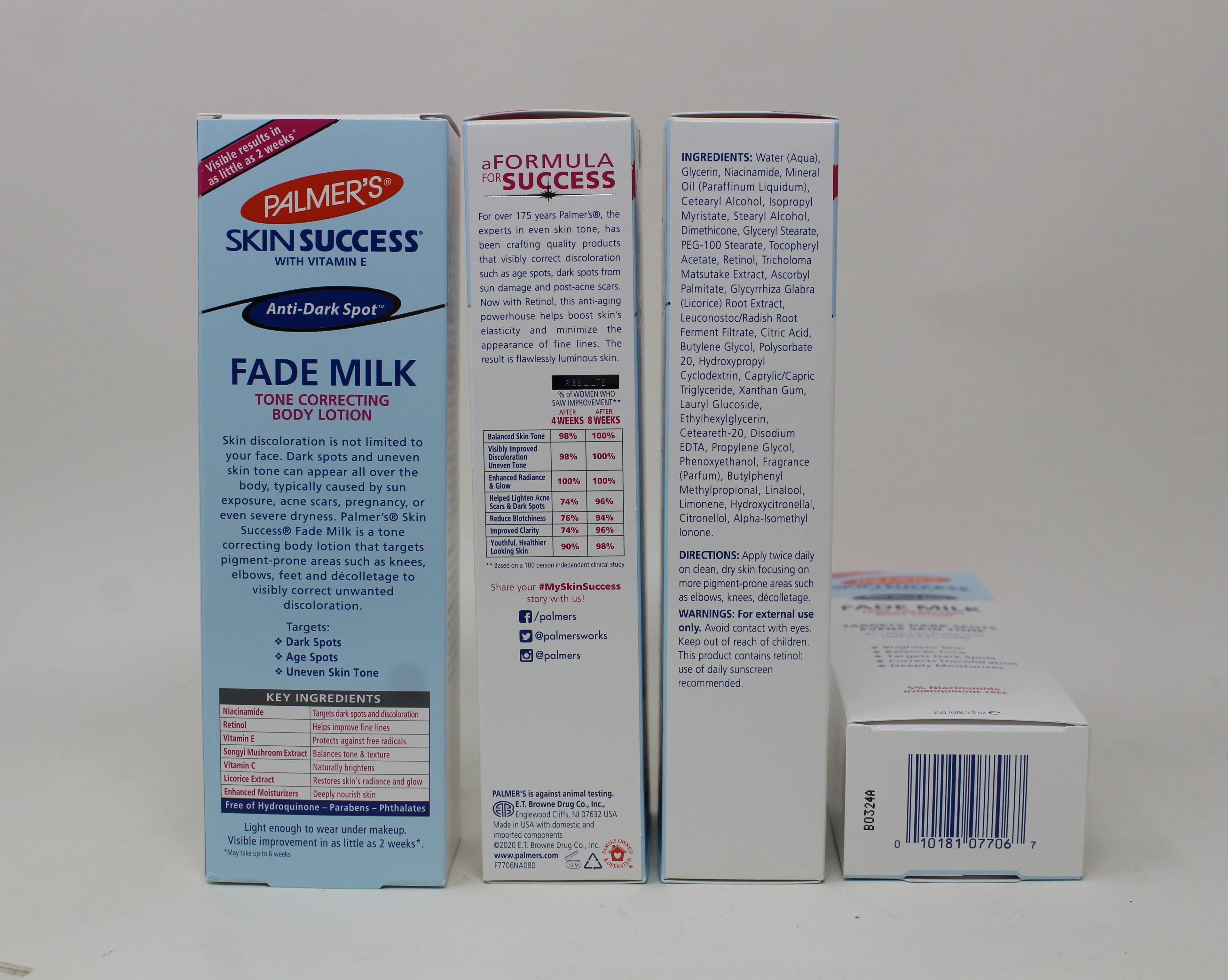 Palmer's Sizekin Sizeuccess Eventone Fade Milk Lotion 8.50 oz (Pack of 6)