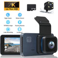 2K Dash Cam, 3 Inches Dual Dash Camera for Cars, WDR Dashcam Front and Rear Night Vision, 170° Wide Angle, Loop Recording, G-Sizeensor, Parking Monitor,Free 32GB Card