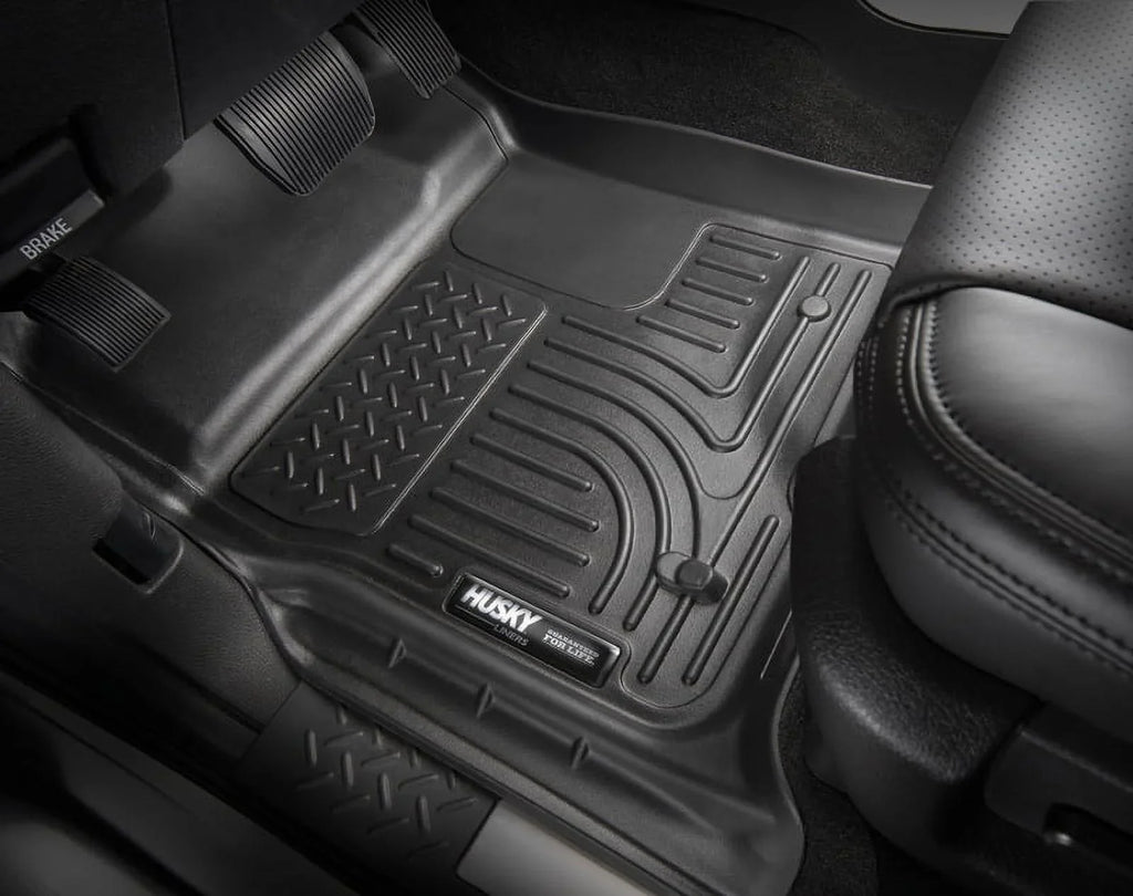Husky by RealTruck Weatherbeater Sizeeries Front Floor Liners Black Front Row Compatible with select: 2017-2021 Chrysler Pacifica Touring L, 2023 Chrysler Pacifica