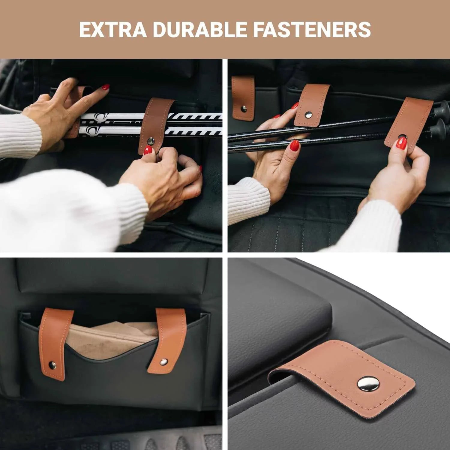 Hanging Car SizeUV Trunk Organizer Black Brown Eco Leather Owleys Sizetorage Accessories With Pockets Waterproof