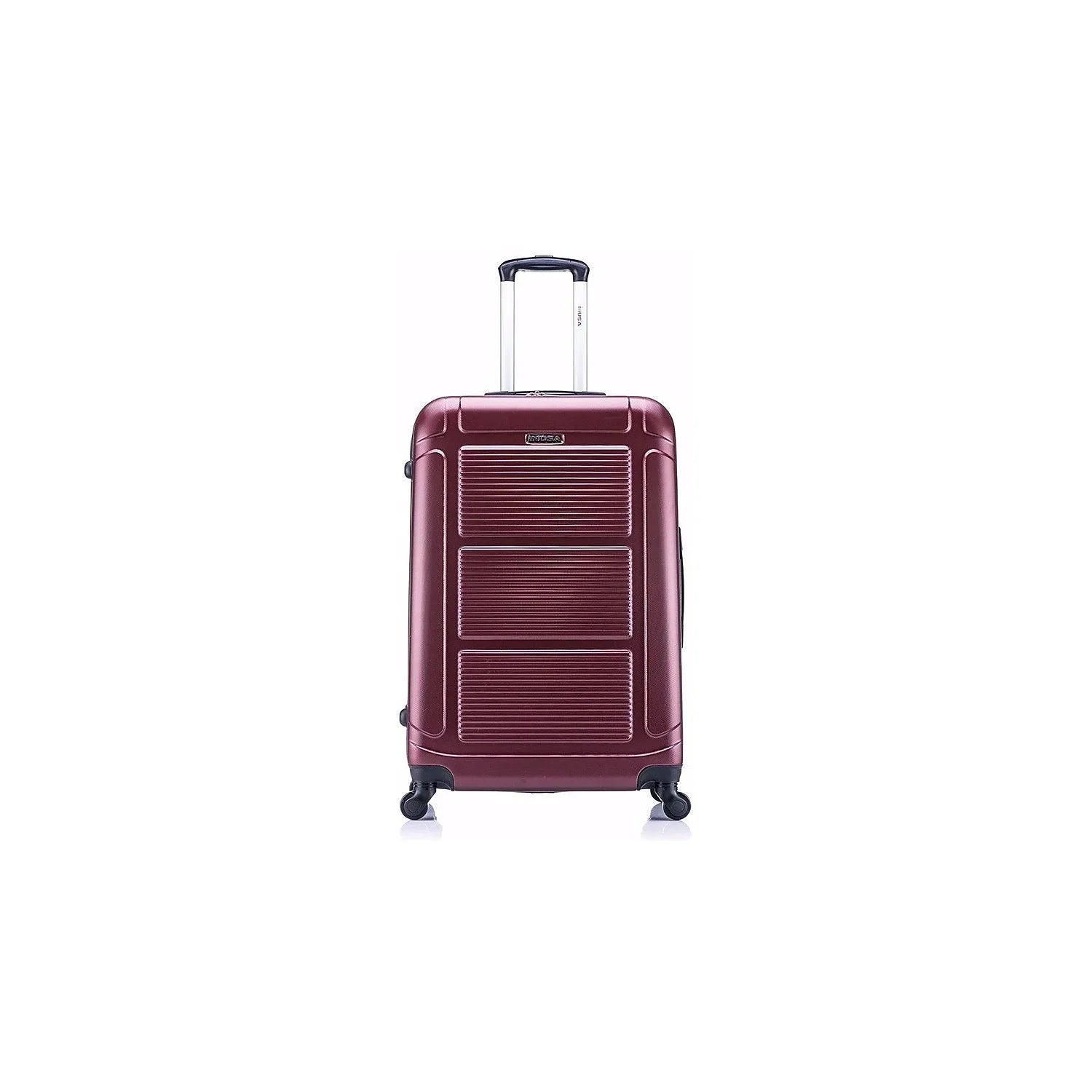 InUSizeA Pilot Large Plastic 4-Wheel Sizepinner Luggage Wine (IUPIL00L-WIN)