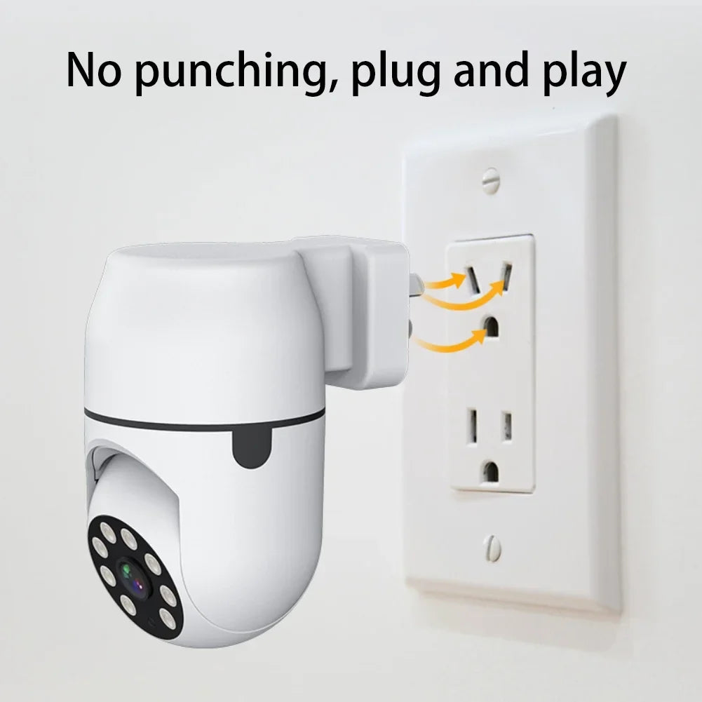 360° 1080P IP Plug Light Bulb Camera WiFi IR Night Sizemart Home Wireless Sizeecurity