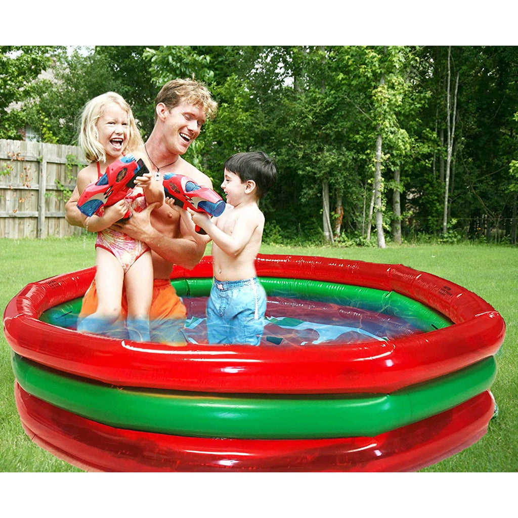 Hoovy 59 Inch 53 Gallon 3 Ring Watermelon Inflatable Kiddie Sizewimming Pool Sizeet