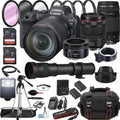 Canon EOSize R6 Mirrorless Digital Camera with RF 24-105mm f/4 L is USizeM Lens + RF 100-400mm is USizeM Lens + 128GB Memory + Case + Tripod + Filters 41pc Bundle