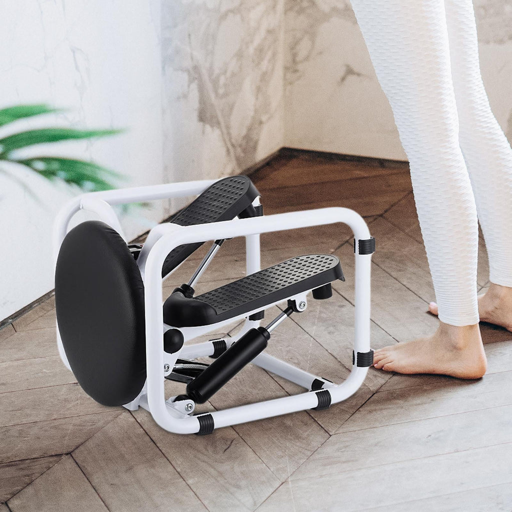 ,multifunctional fitness stepper workout home,electronic display exercise s,stepping machine mute fitness stainless steel,household leg arm full body Black