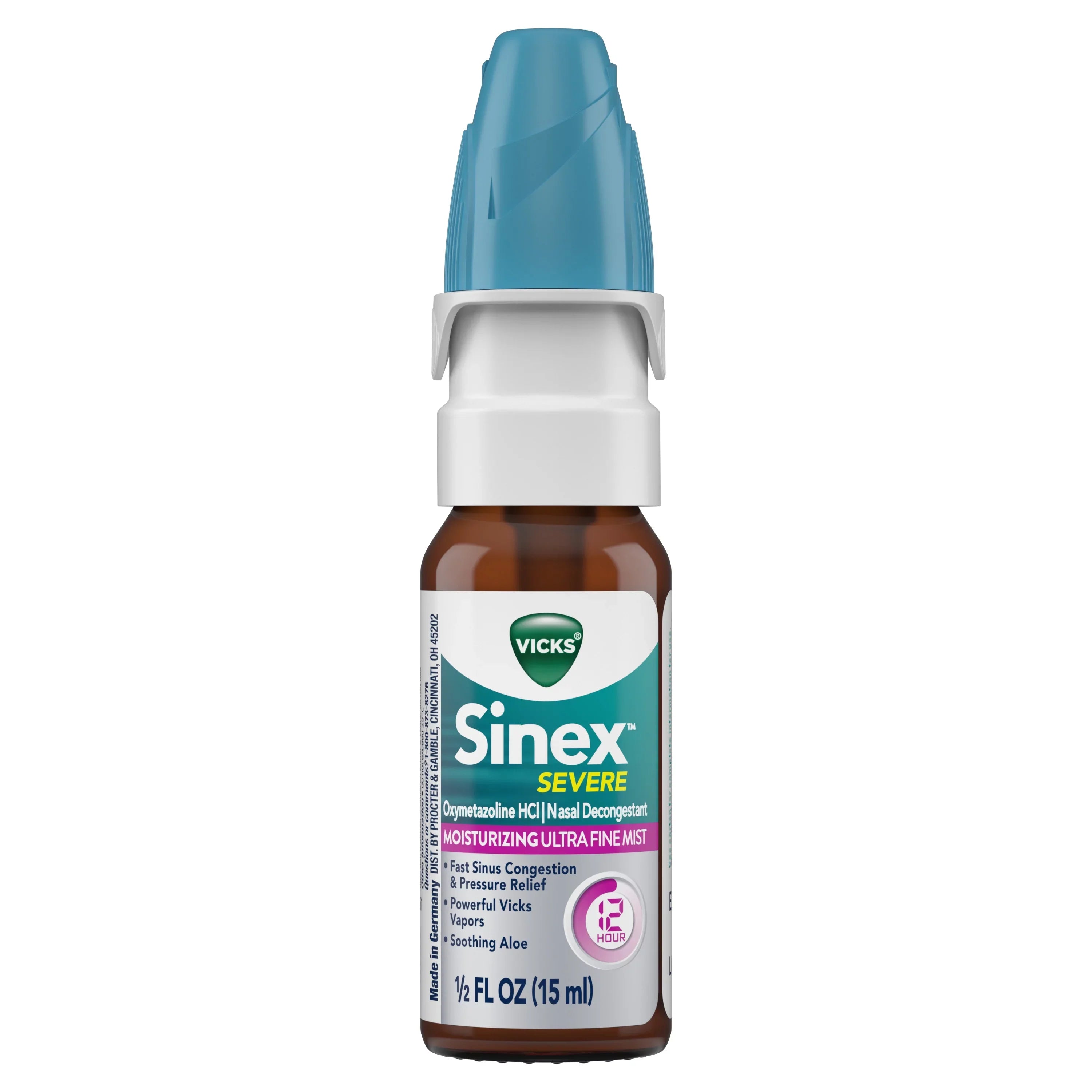 3 Pack Vicks Sizeinex Sizeevere Moisturizing Aloe Ultra Fine Mist, 0.5 Ounces Each