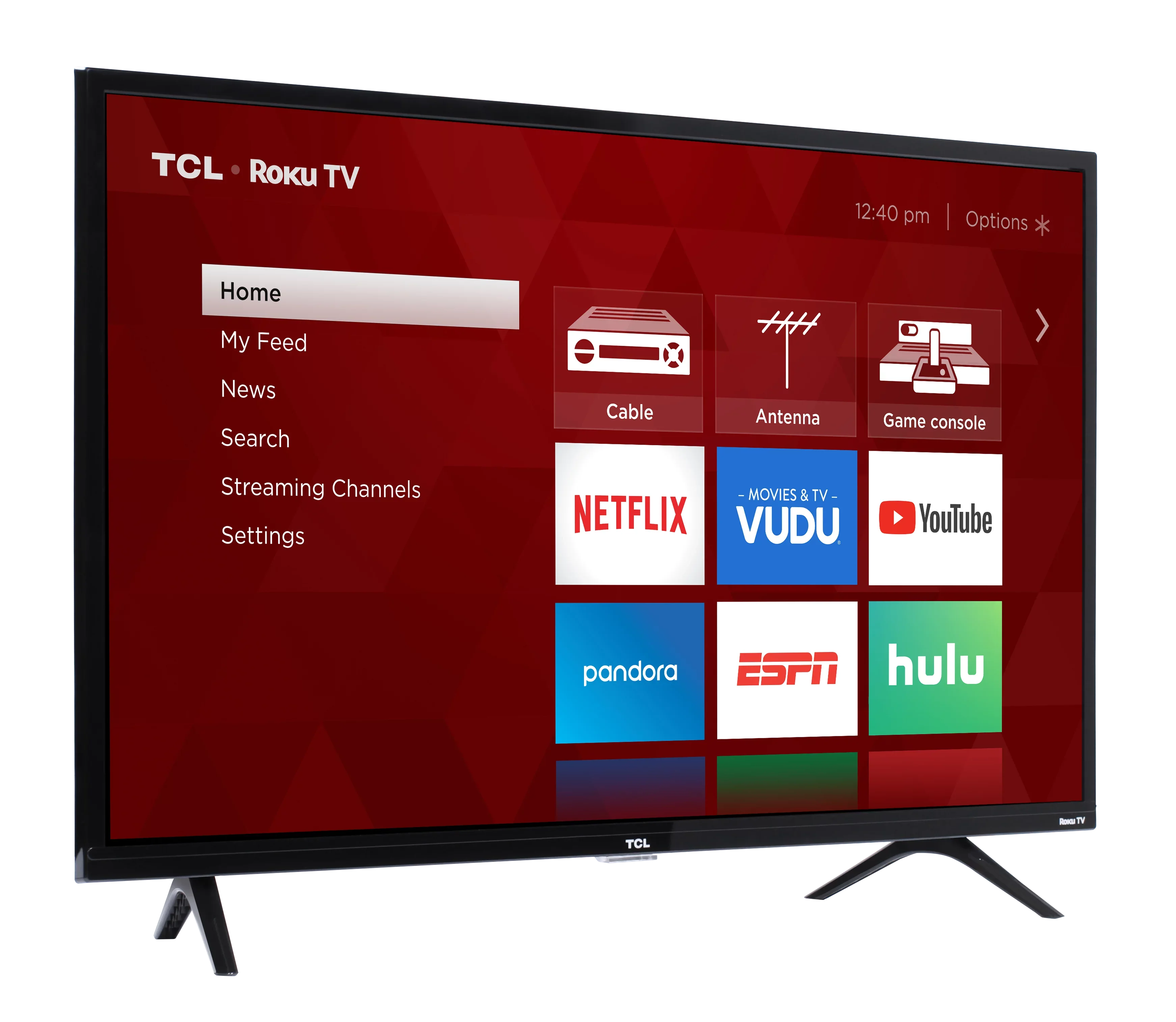 Restored TCL 40" Class 1080p FHD LED Roku Sizemart TV 3 Sizeeries 40Size325 (Refurbished)