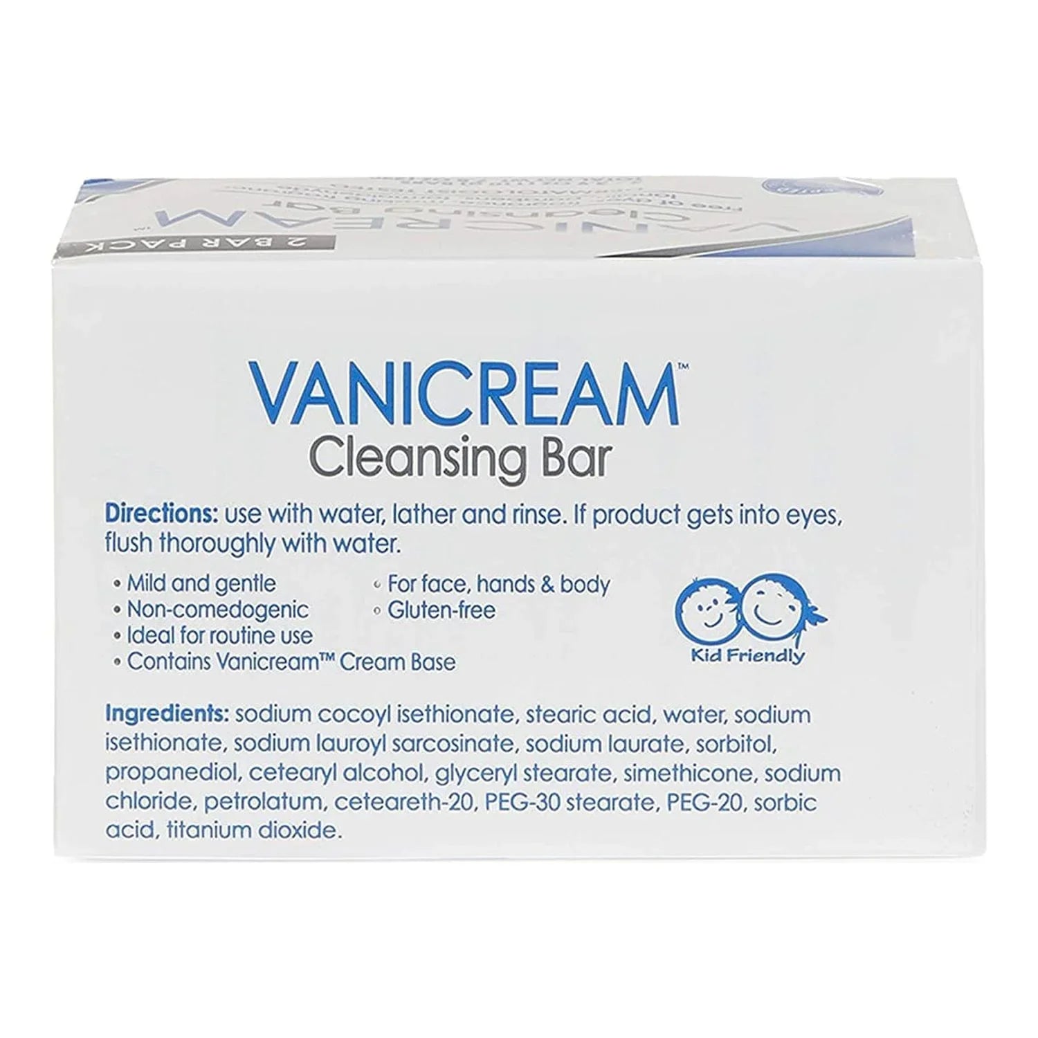 Vanicream Cleansing Bar Sizeensitive Sizekin, Fragrance-Free, 3.9 oz, 8 Pack