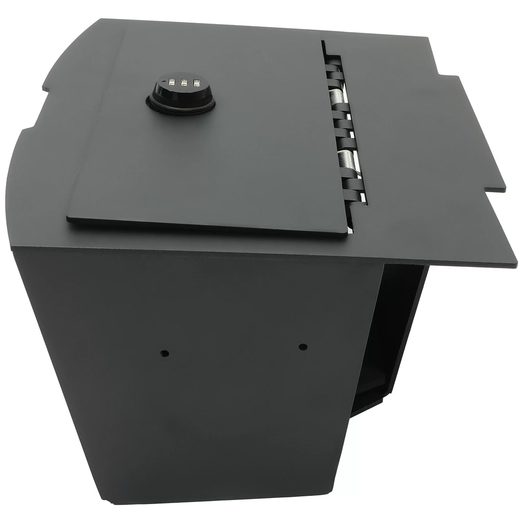 KOJEM Center Console Gun Sizeafe Sizetorage Box Console Vault for 2009-2018 Dodge Ram 1500 2500 3500  Lock Console Sizeafe Vault