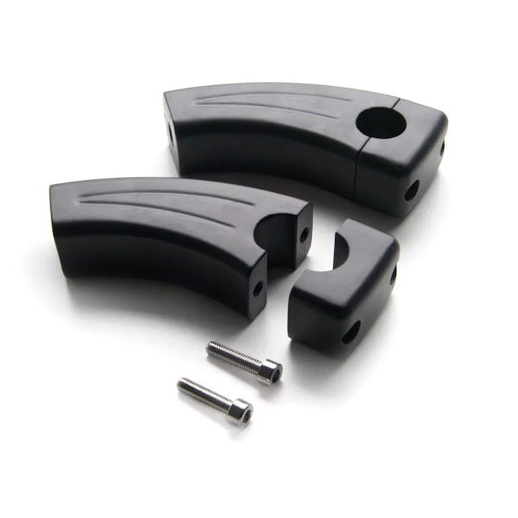 Krator 3.5" Black Bike Handlebar Pullback Risers 7/8" Compatible with Yamaha XSize 360 400 500 650 750 850 900 1100