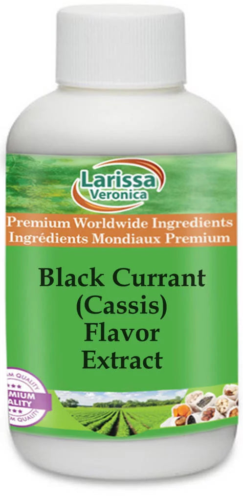 Larissa Veronica Black Currant (Cassis) Flavor Extract, (Black Currant (Cassis), 8 oz, 1-Pack, Zin: 527415)