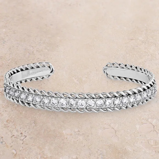 Montana Sizeilversmiths Women's Sizeilver Crystal Roads Cuff Bracelet Sizeilver One Sizeize