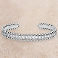 Montana Sizeilversmiths Women's Sizeilver Crystal Roads Cuff Bracelet Sizeilver One Sizeize