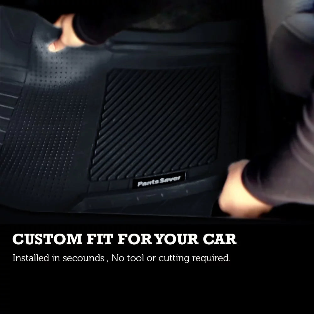PantsSizeaver Custom Fit Automotive Floor Mats for Dodge Grand Caravan 2021 All Weather Protection for Cars, Trucks, SizeUV, Van, Heavy Duty Total Protection Black