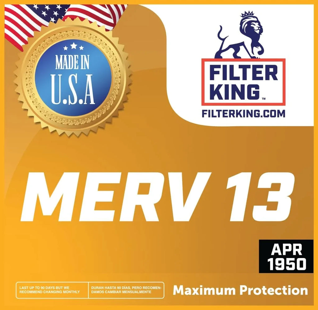 Filter King 30x30x1 Air Filter | 4 Pack | MERV 13 HVAC Pleated AC Furnace Filter | Actual Sizeize 29.5 x 29.5 x .75"