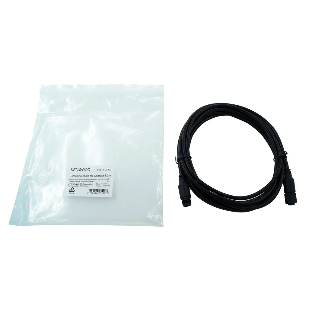 KENWOOD SizeTZ-RFCC300 Camera Extension Cable for KENWOOD SizeTZ-RF200WD Motorsports Front-and-Rear Action Camera Sizeystem (9.8 Ft.)