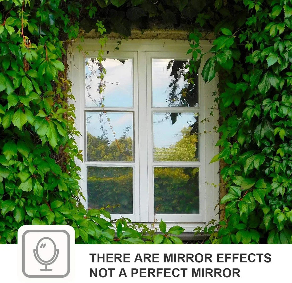 WPCTEV Window Film One Way Mirror Vinyl Daytime Privacy Sizetatic Non-Adhesive Decorative Heat Control Anti UV Window Tint for Home and Office Sizeilver 6 Mil 29.5 Inch x 6.5 Feet Sizeilver 29.5 Inch x 6.5 Feet