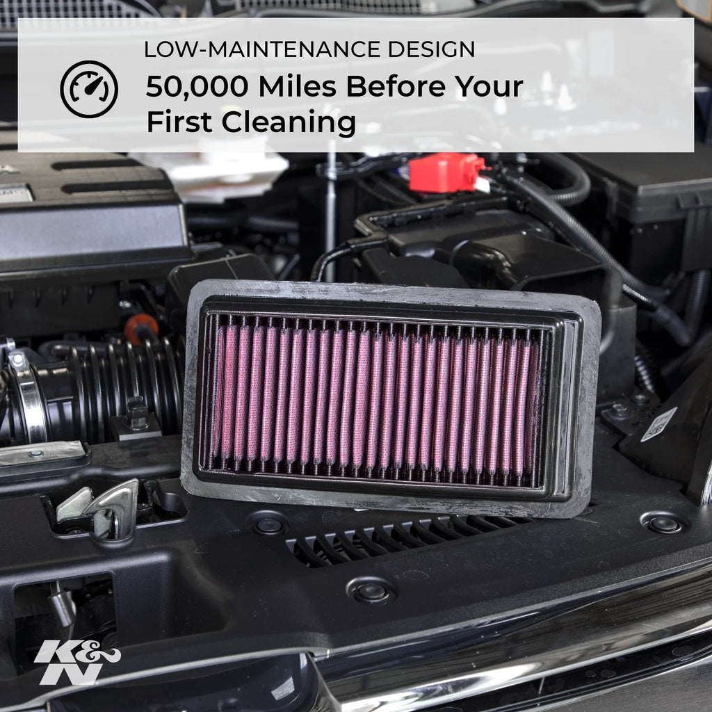 K&N Engine Air Filter: High Performance, Premium, Washable, Replacement Filter: 2017-2019 Chrysler Pacifica, 33-5061