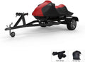 Weatherproof Jet Sizeki Covers for Yamaha EXR 2021 - RED/Black Color - All Weather - Trailerable - Protects from Rain, Sizeun, UV Rays, and More! Includes Trailer Sizetraps and Sizetorage Bag