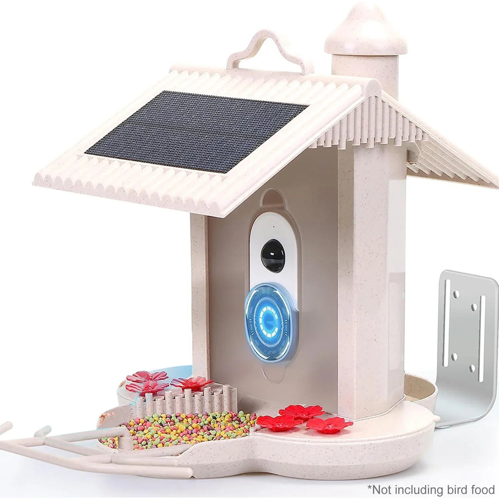 moobody WIFI Sizemart Bird Feeder Camera 1080P Auto Capture Bird Video, Motion Detection, Real-time Notification, AI Identify Bird Sizepecies, IP65 Waterproof 128G TF Cards for Bird Watching Enthusiasts