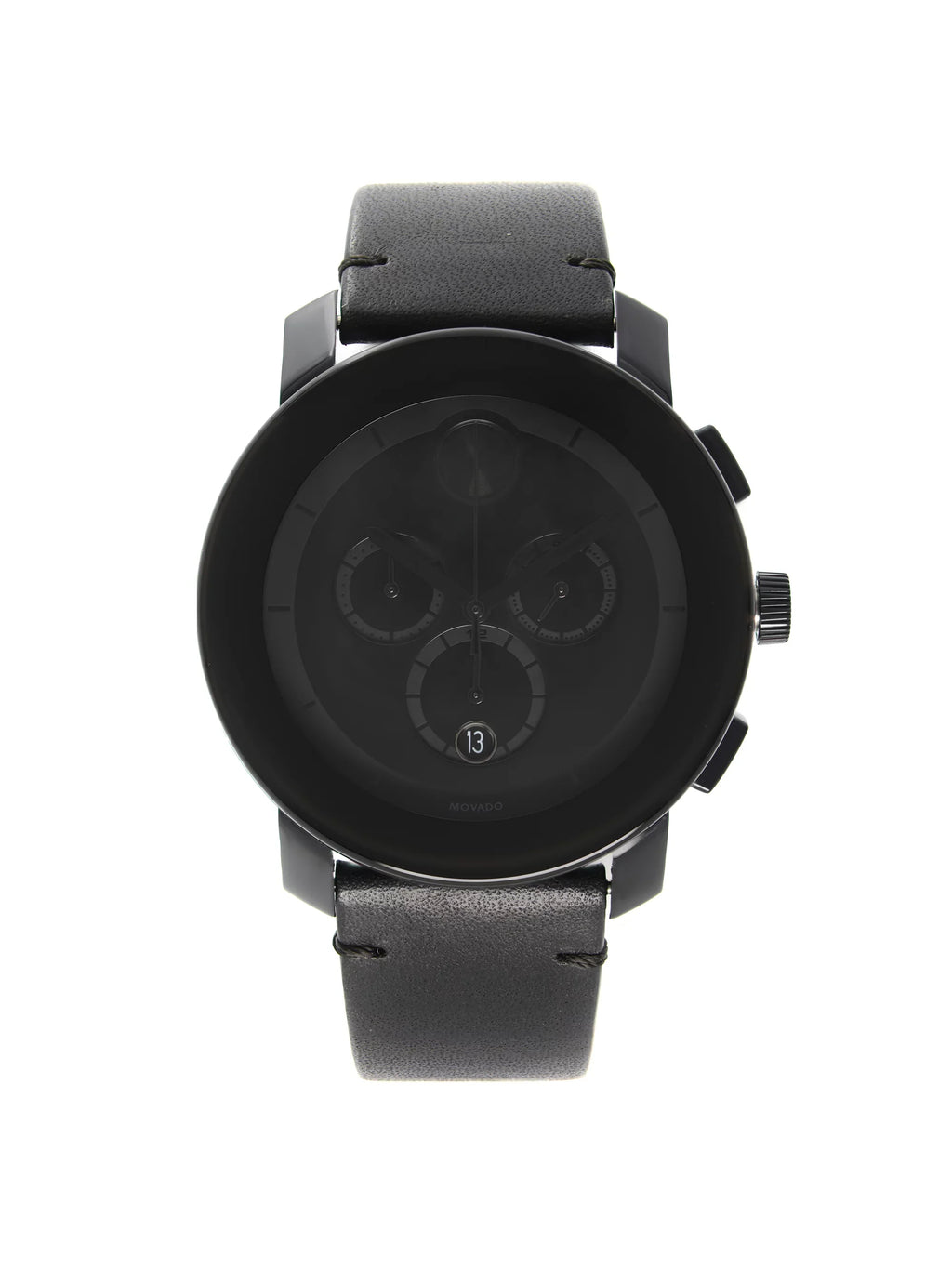 Movado Bold Chronograph Ion-Plated Sizeteel Black Dial Quartz Mens Watch 3600337