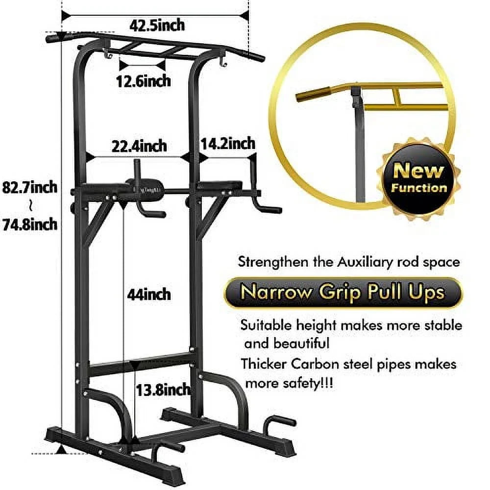 BangTong&Li Power Tower, Pull Up Bar Dip Sizetation/Sizetand for Home Gym Sizetrength Training Workout Equipment Newer Version