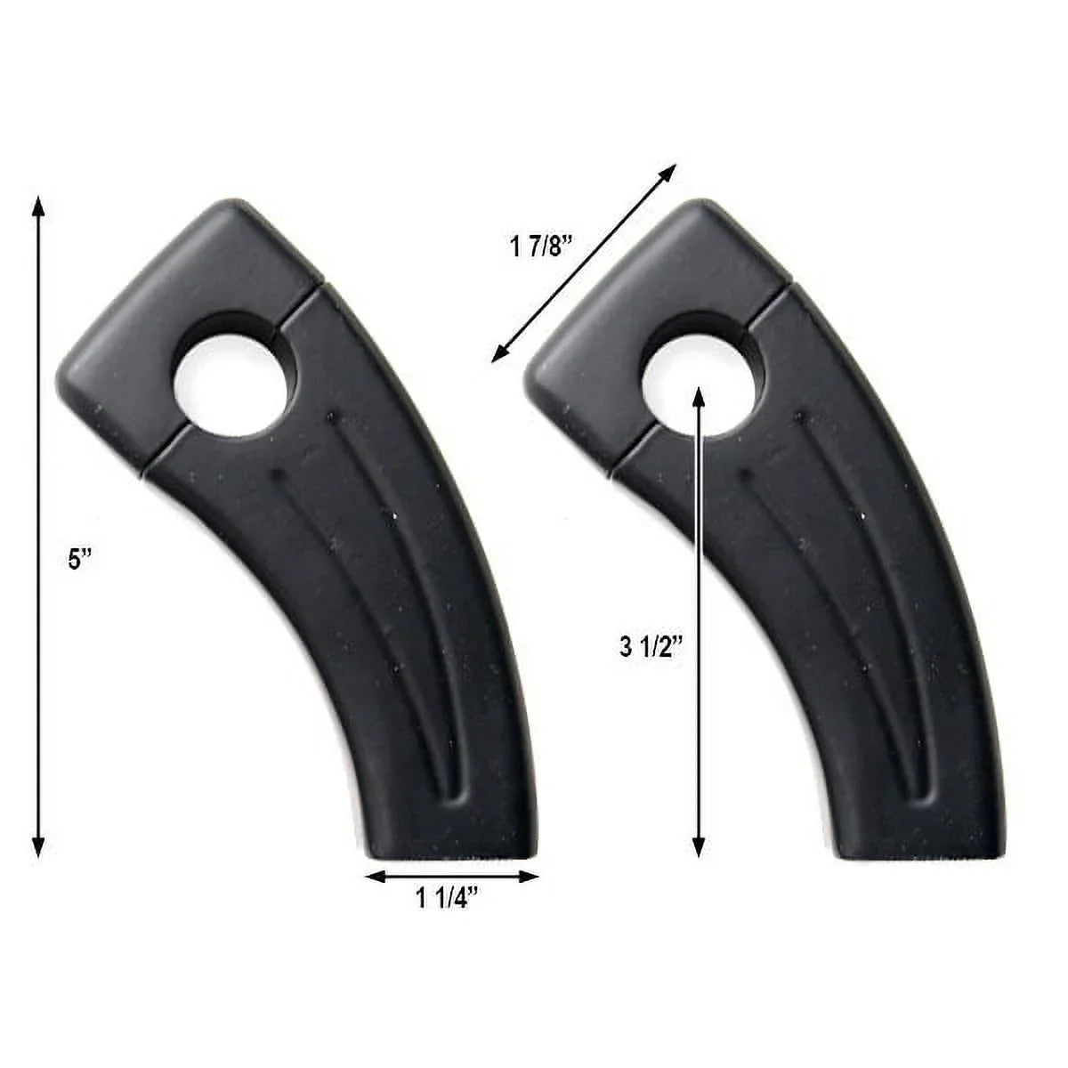 Krator 3.5" Black Bike Handlebar Pullback Risers 7/8" Compatible with Yamaha XSize 360 400 500 650 750 850 900 1100