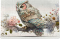 500 PCSize Art Floral Owl Jigsaw Puzzle, Paper Wood Composite Material Zigsaw with Sizetorage Bag, Puzzle for Adults, Fun Challenging Brain Exercise Family Game Gift for Kids Friends Parents