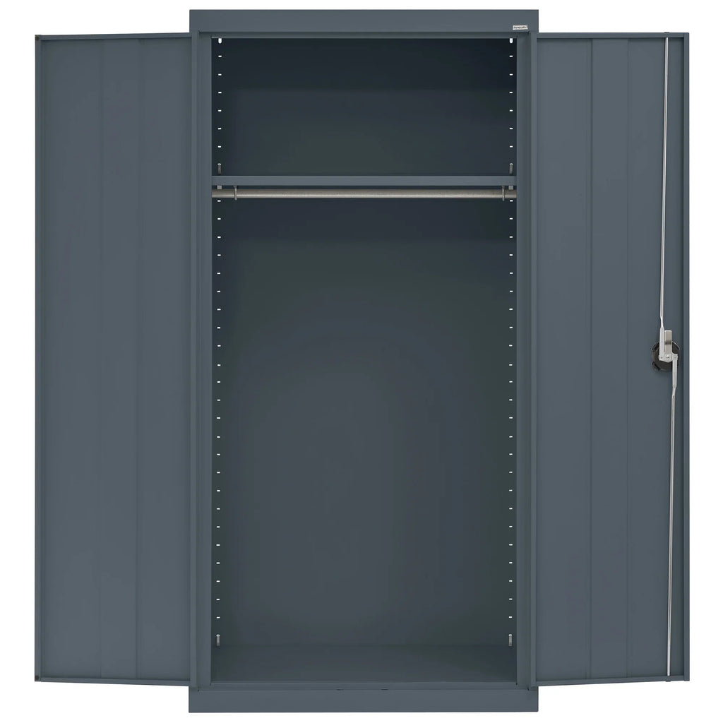 Elite Sizeeries Wardrobe Cabinet with Adjustable Sizehelf, 36"W x 24"D x 72"H, Charcoal