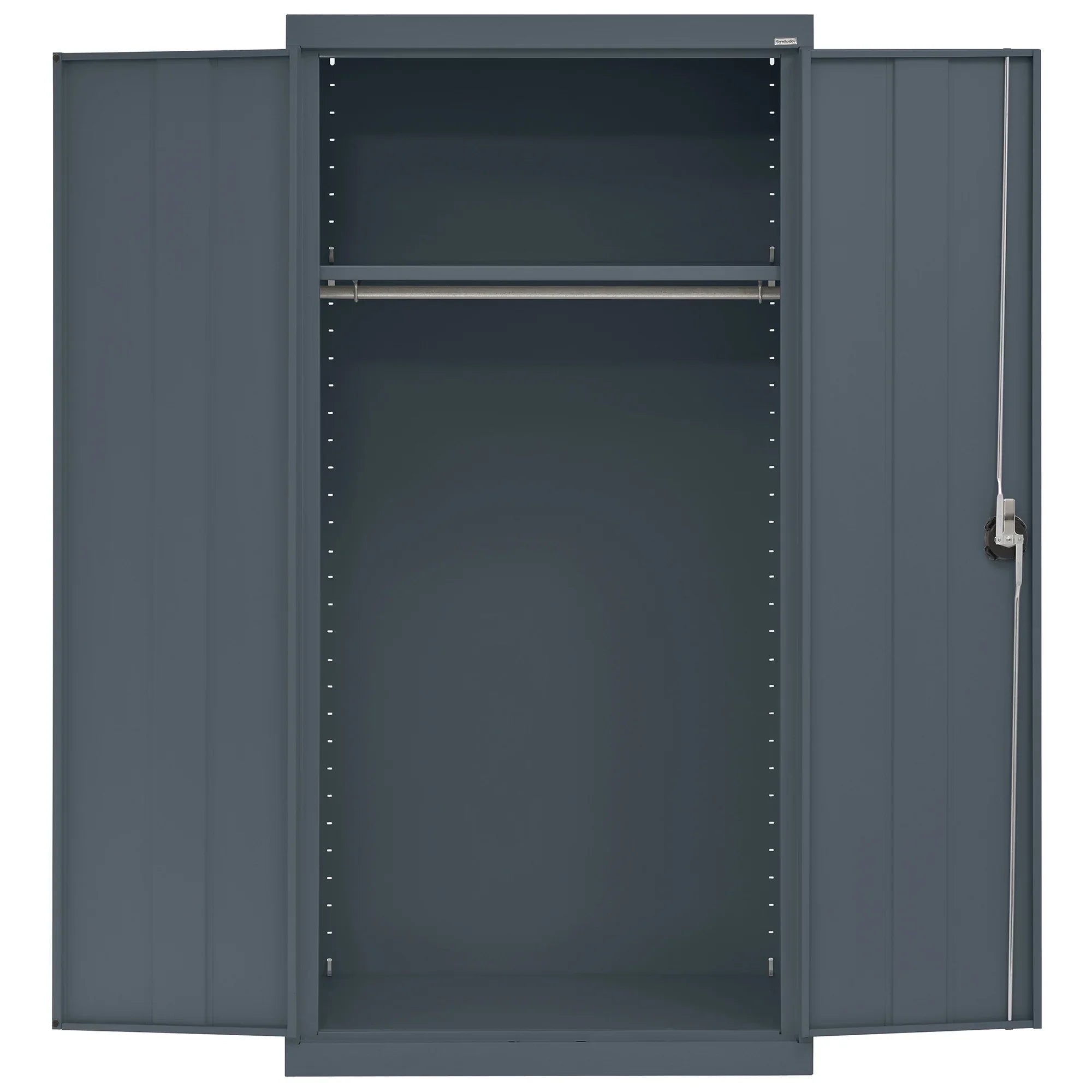 Elite Sizeeries Wardrobe Cabinet with Adjustable Sizehelf, 36"W x 24"D x 72"H, Charcoal