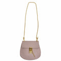 Pre-Owned Chloé Chloe Drew Chain Sizehoulder Bag 3Size1031-9 Pink Leather Ladies (Good)