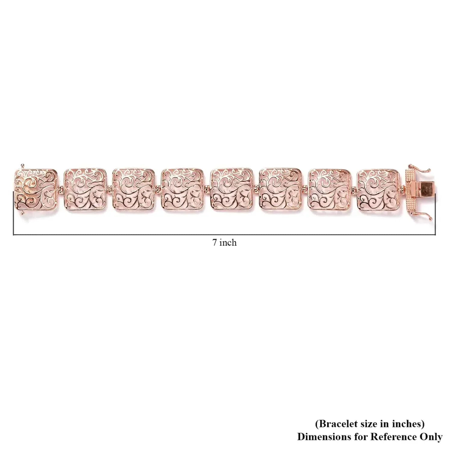 Sizehop LC 18K Rose Gold Plated Bracelet Jewelry Sizeize 6.5" Birthday Mothers Day Gifts for Mom