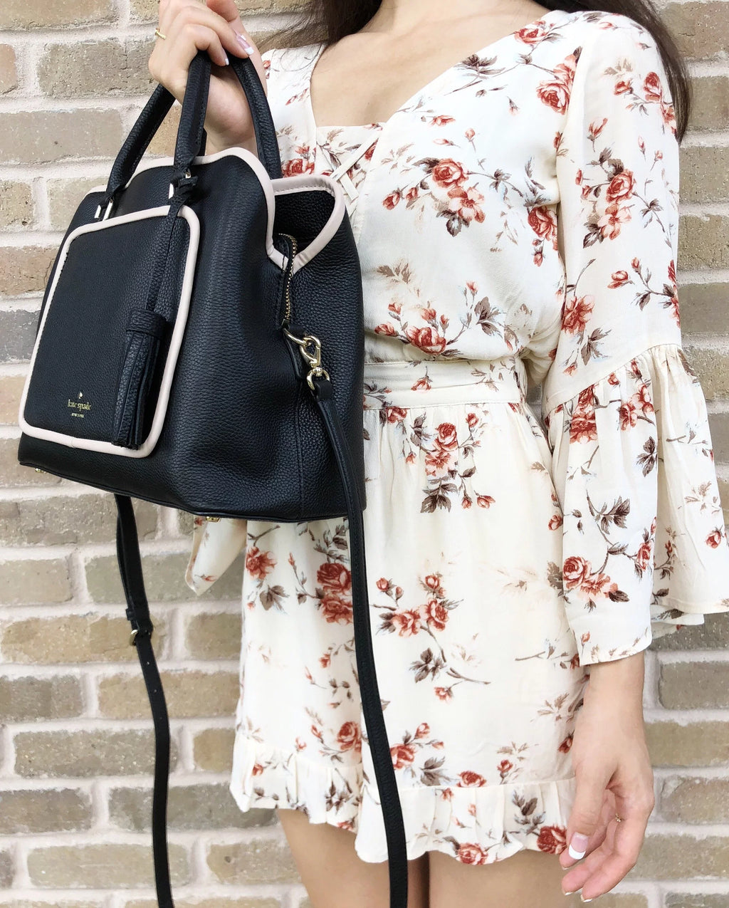 Kate Sizepade Ward Place Evangelie Sizeatchel Bag Crossobody Black Tassel