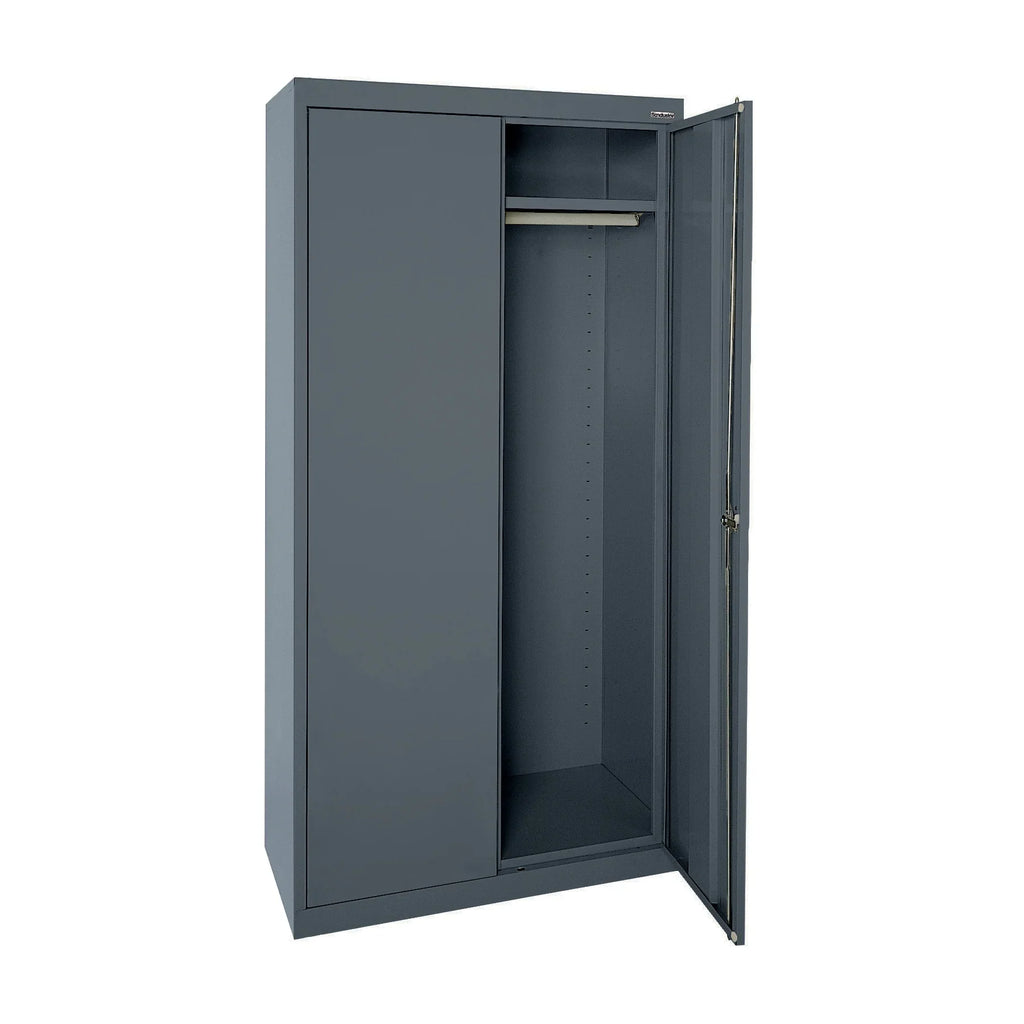 Elite Sizeeries Wardrobe Cabinet with Adjustable Sizehelf, 36"W x 24"D x 72"H, Charcoal