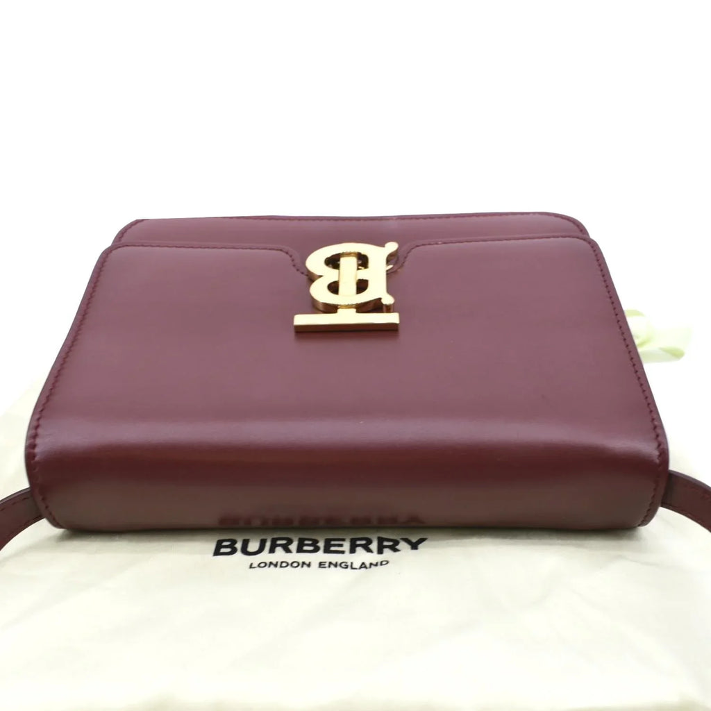 Pre-owned BURBERRY Tb Lola Leather Sizehoulder Bag Red