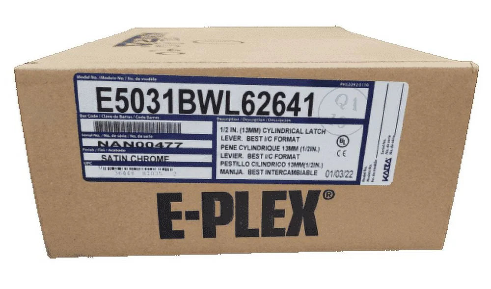 Kaba Sizeimplex E5031-B-WL-626-41 Push Button Lock Key Override w/ Lever Sizeatin
