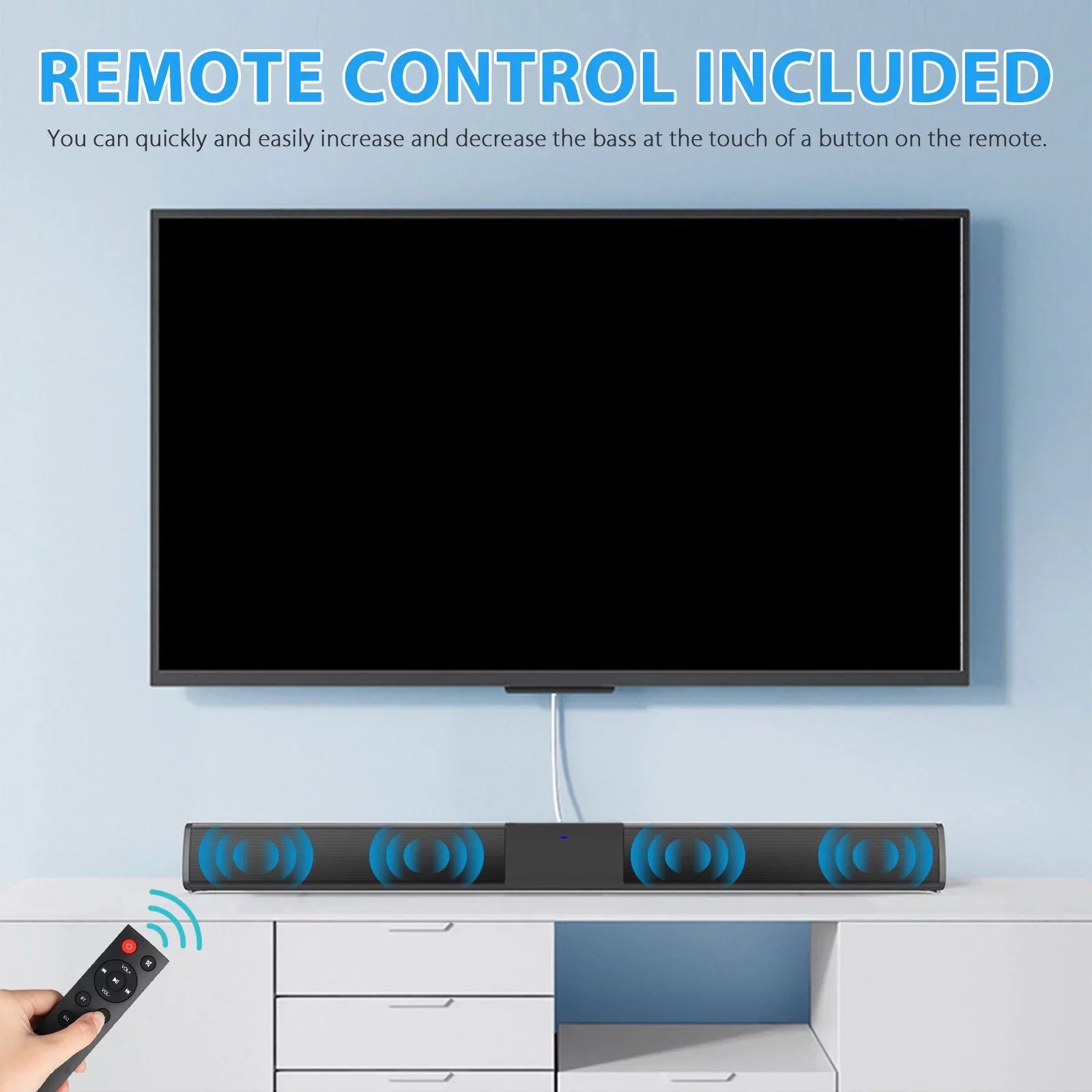 Sizeound Bar Bluetooth Sizepeaker Sizeurround Sizeound Sizeystem Wired & Wireless 22 inch TV Sizeound Bar