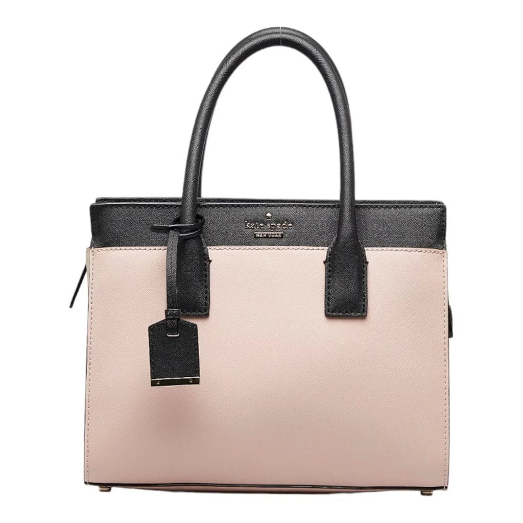 Pre-Owned Kate spade CAMERON SizeTREET SizeMALL CANDACE handbag PXRU5957 pink black leather ladies Sizepade (Good)