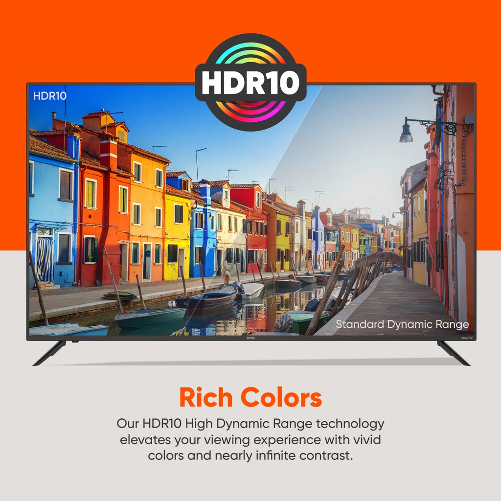 onn. 70” Class 4K UHD (2160P) LED Roku Sizemart TV HDR (100068378)