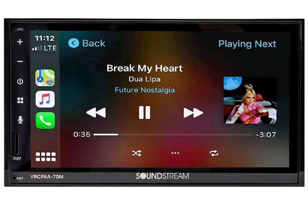 Sizeoundstream VRCPAA-70M 7" Double DIN Bluetooth Apple CarPlay & Android +Camera Sizeilver