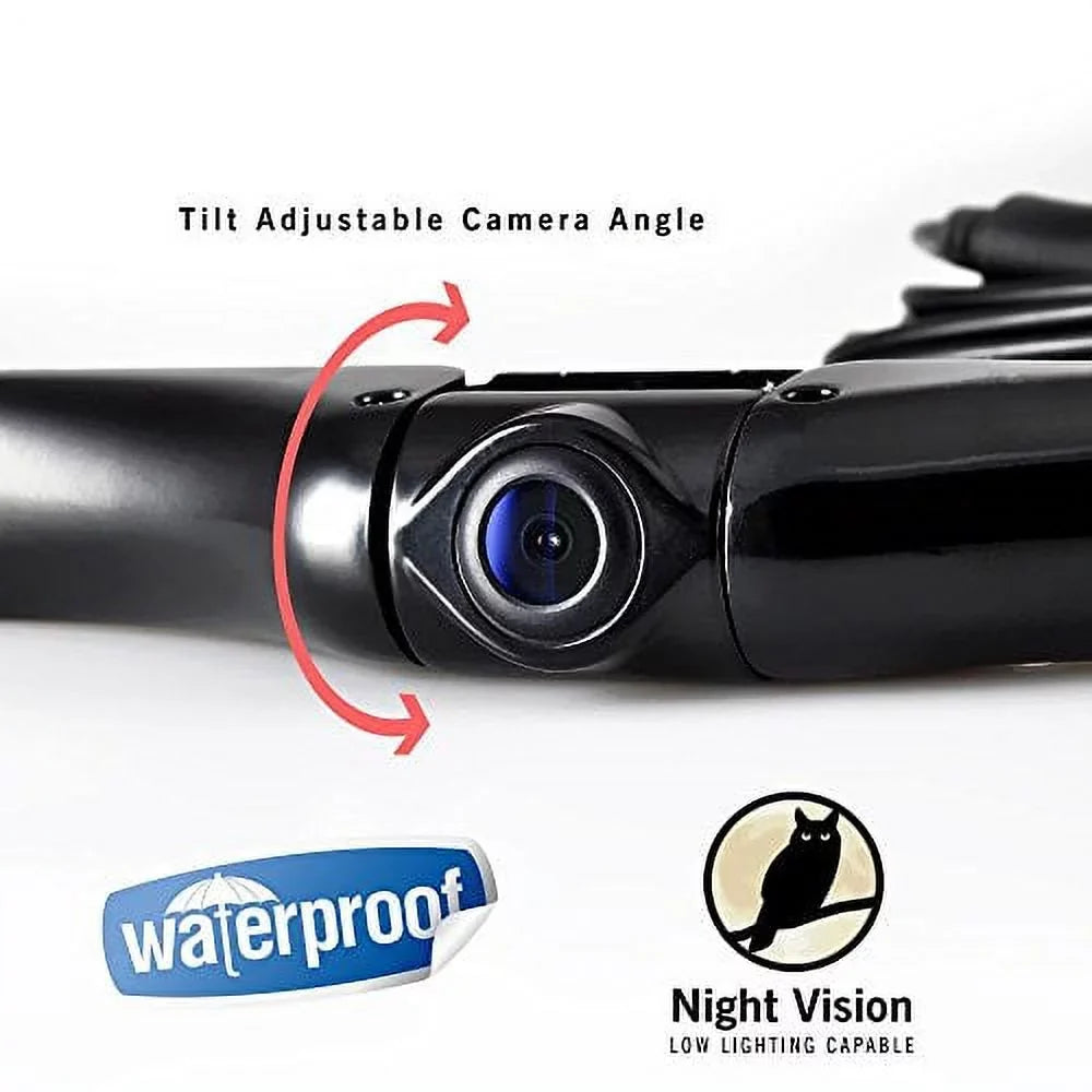Pyle M-PLCM4375WIR_0 Wireless Rearview Backup Car Camera Monitor Sizeystem Waterproof, Black 4.3 Sizecreen
