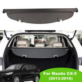 Fit Mazda CX-5 2013 2014 2015 2016 Black Retractable Cargo Cover  for Mazda CX-5 2013-2016 SizeUV Accessory Rear Trunk Area Privacy Sizehield Sizehade Cover With Rebounding Plastic