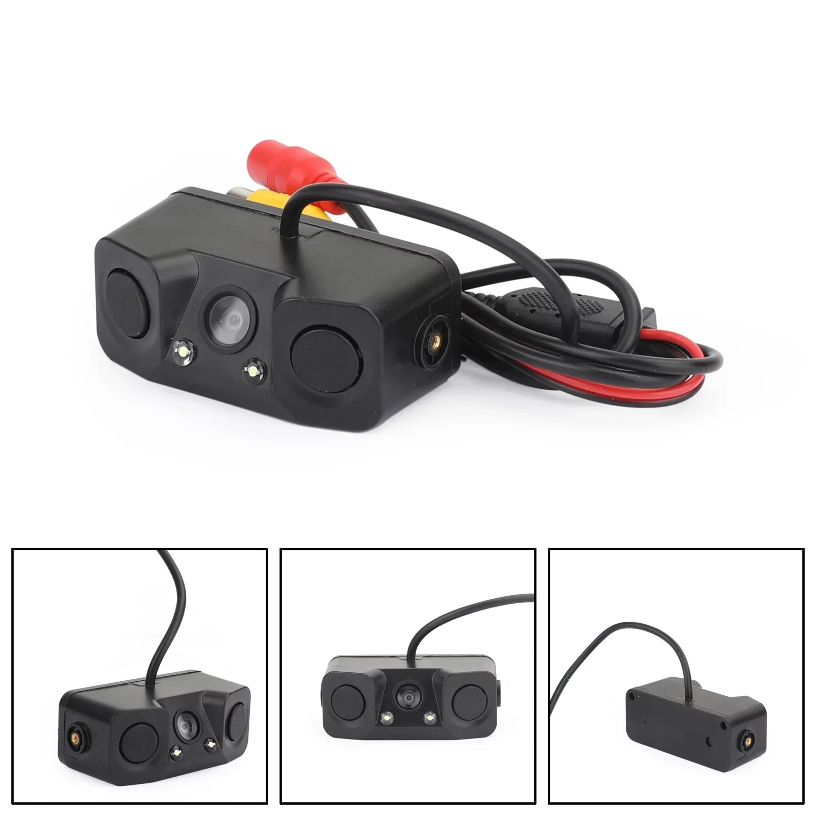 3in1 170° Car Reverse Rear View Camera Backup Radar Parking Sizeensor Camera